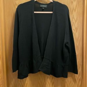 LANE BRYANT black open cardigan